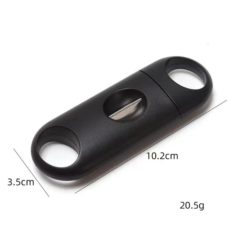 2pcs Portable Stainless Steel V Shaped Plastic Cigar Cutter Opening Hole, Cigar Cutter Opening Hole