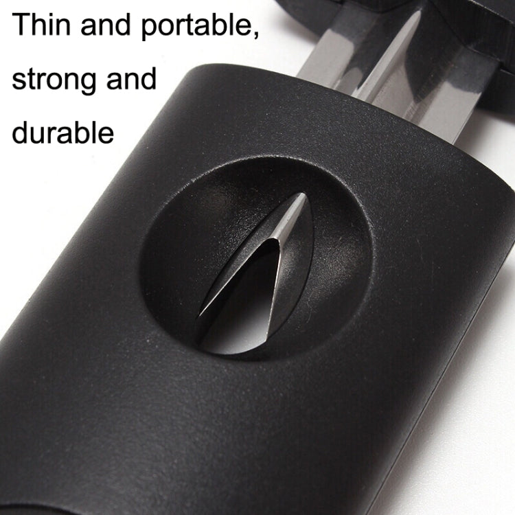 2pcs Portable Stainless Steel V Shaped Plastic Cigar Cutter Opening Hole, Cigar Cutter Opening Hole