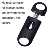 2pcs Portable Stainless Steel V Shaped Plastic Cigar Cutter Opening Hole, Cigar Cutter Opening Hole