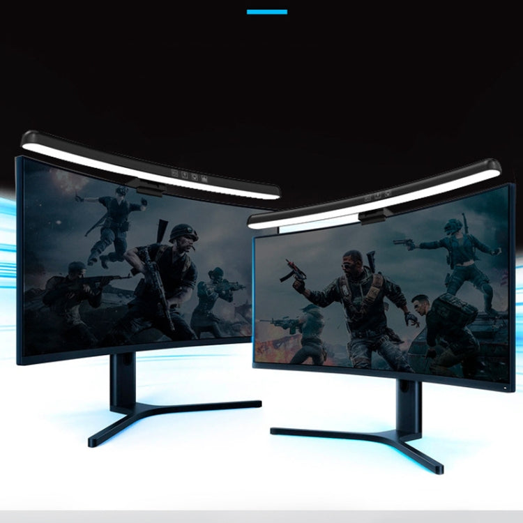 Laptop Curved Screen Hanging Lamp Computer Desk Light, Curved Without RGB Backlight, Curved With RGB Backlight