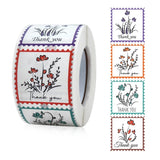 Thank You Square Self-adhesive Gift Food Packaging Seal Sticker Card Label, 38x38mm 38x38mm