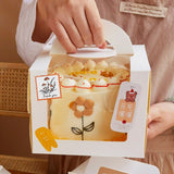 Thank You Square Self-adhesive Gift Food Packaging Seal Sticker Card Label, 38x38mm