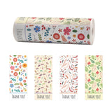 Floral Thank You Label Sticker Handicraft Decoration Small Gift Sticker