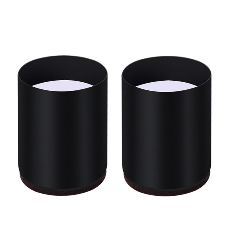 2pcs/set Furniture Carbon Steel Wraparound Heightening Foot Pad, Style:, Round 4x5cm (Black), Round 4x5cm (Brown), Round 6x5cm (Black), Round 6x5cm (Brown), Round 6x10cm (Black), Round 6x10cm (Brown), Square 4x5cm (Black), Square 4x5cm (Brown)         ... Round 4x5cm (Black)