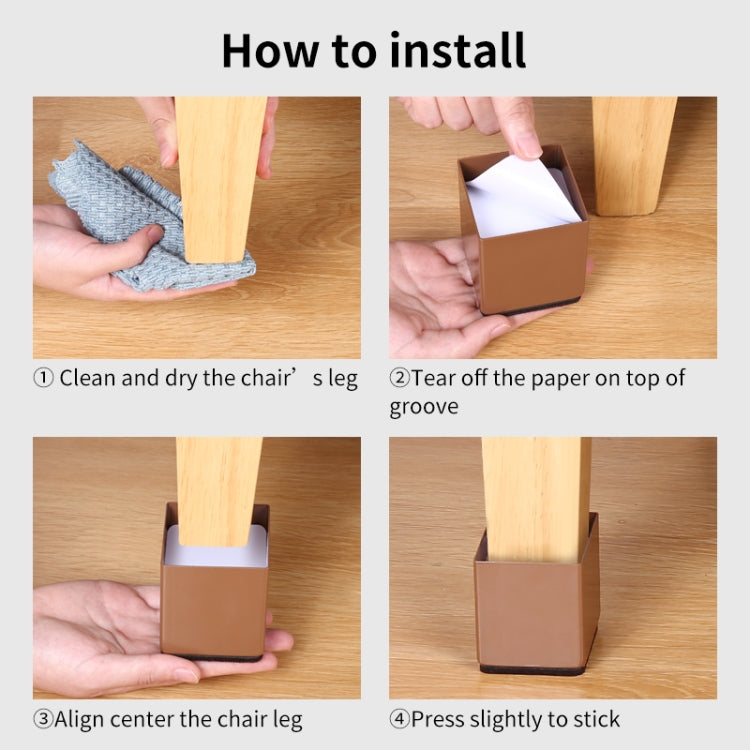 2pcs/set Furniture Carbon Steel Wraparound Heightening Foot Pad, Style:, Round 4x5cm (Black), Round 4x5cm (Brown), Round 6x5cm (Black), Round 6x5cm (Brown), Round 6x10cm (Black), Round 6x10cm (Brown), Square 4x5cm (Black), Square 4x5cm (Brown)         ...