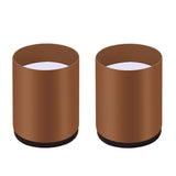 2pcs/set Furniture Carbon Steel Wraparound Heightening Foot Pad, Style:, Round 4x5cm (Black), Round 4x5cm (Brown), Round 6x5cm (Black), Round 6x5cm (Brown), Round 6x10cm (Black), Round 6x10cm (Brown), Square 4x5cm (Black), Square 4x5cm (Brown)         ... Round 4x5cm (Brown)