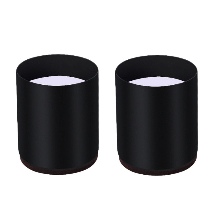 2pcs/set Furniture Carbon Steel Wraparound Heightening Foot Pad, Style:, Round 4x5cm (Black), Round 4x5cm (Brown), Round 6x5cm (Black), Round 6x5cm (Brown), Round 6x10cm (Black), Round 6x10cm (Brown), Square 4x5cm (Black), Square 4x5cm (Brown)         ... Round 6x5cm (Black)