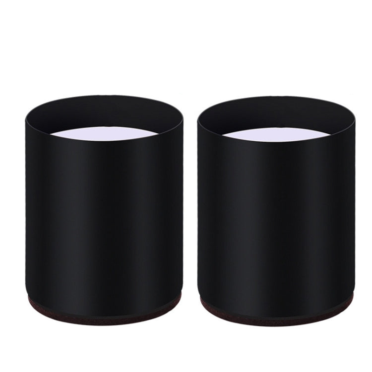 2pcs/set Furniture Carbon Steel Wraparound Heightening Foot Pad, Style:, Round 4x5cm (Black), Round 4x5cm (Brown), Round 6x5cm (Black), Round 6x5cm (Brown), Round 6x10cm (Black), Round 6x10cm (Brown), Square 4x5cm (Black), Square 4x5cm (Brown)         ... Round 6x10cm (Black)