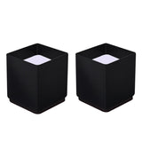 2pcs/set Furniture Carbon Steel Wraparound Heightening Foot Pad, Style:, Round 4x5cm (Black), Round 4x5cm (Brown), Round 6x5cm (Black), Round 6x5cm (Brown), Round 6x10cm (Black), Round 6x10cm (Brown), Square 4x5cm (Black), Square 4x5cm (Brown)         ... Square 6x5cm (Black)