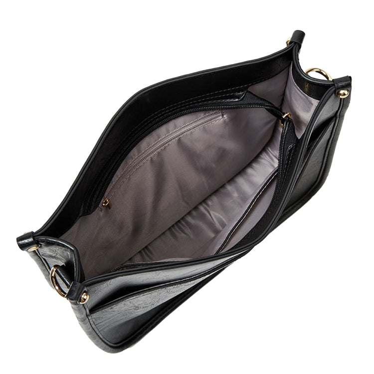 013 Leopard Strap PU Leather Single-shoulder Waterproof Crossbody Tote Bag