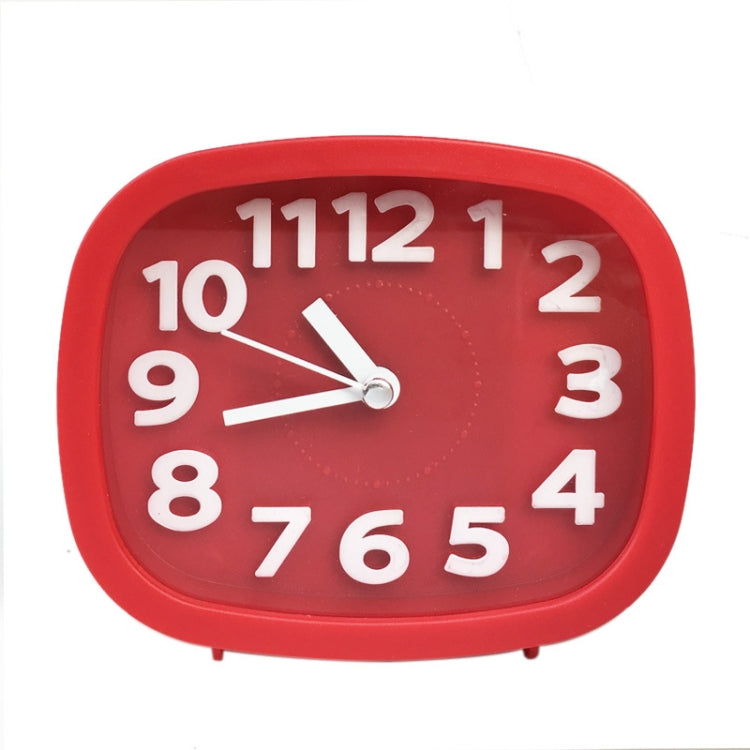 Square Candy Color Stereo Digital Silent Alarm Clock Children Student Alarm Clock, Square (Pink), Square (Red), Square (Green), Square (Blue), Square (Black)