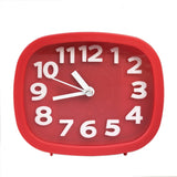 Square Candy Color Stereo Digital Silent Alarm Clock Children Student Alarm Clock, Square (Pink), Square (Red), Square (Green), Square (Blue), Square (Black)