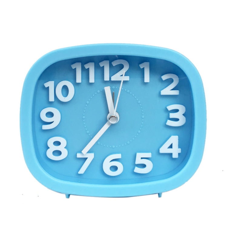 Square Candy Color Stereo Digital Silent Alarm Clock Children Student Alarm Clock, Square (Pink), Square (Red), Square (Green), Square (Blue), Square (Black)