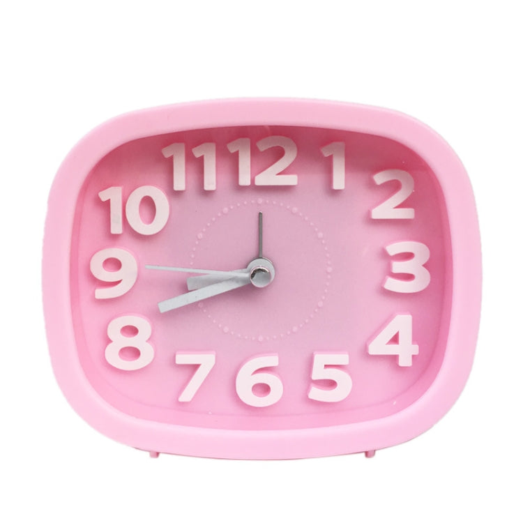 Square Candy Color Stereo Digital Silent Alarm Clock Children Student Alarm Clock, Square (Pink), Square (Red), Square (Green), Square (Blue), Square (Black)