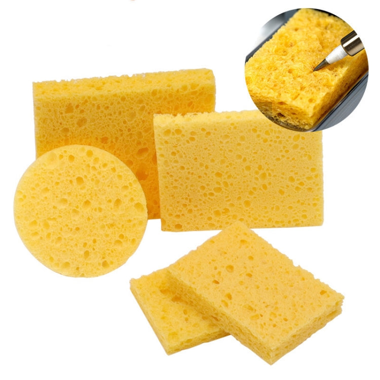 Soldering Iron Tin Remover Cleaning Cotton Wood Pulp Sponge,Spec: Thin Square 6x6cm, Thin Square 6x6cm, Thin Rectangular 3.5x5cm, Thin Round 5.1cm, Thickened Square 6x6cm, Thickened Rectangular 3.5x5cm, Thickened Round 5.1cm