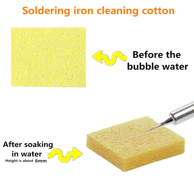 Soldering Iron Tin Remover Cleaning Cotton Wood Pulp Sponge,Spec: Thin Square 6x6cm, Thin Square 6x6cm, Thin Rectangular 3.5x5cm, Thin Round 5.1cm, Thickened Square 6x6cm, Thickened Rectangular 3.5x5cm, Thickened Round 5.1cm