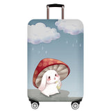 Thick Wear-resistant Luggage Elastic Dustproof Protective Cover, S, M, L, XL S Mushroom Rabbit