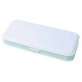 WJ-WJH-2 Plastic Compartment Large-capacity Shatter-resistant Flip-top Stationery Box, Pink, Blue, White, Grey