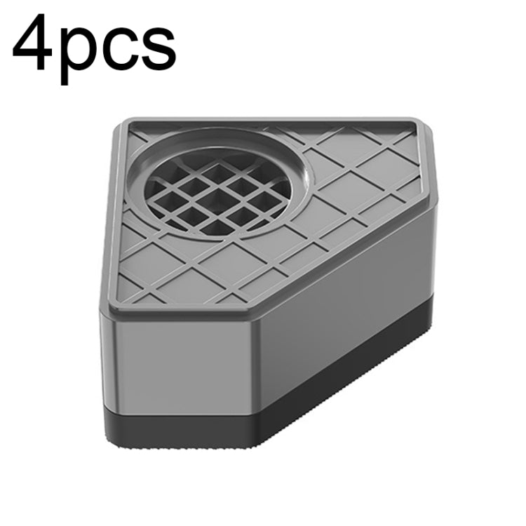BS-XYJJD Household Washing Machine Refrigerator Non-slip Shock-absorbing Floor Mat, 4pcs Single-layer, 4pcs Double-layer, 4pcs Three-layer