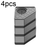 BS-XYJJD Household Washing Machine Refrigerator Non-slip Shock-absorbing Floor Mat, 4pcs Single-layer, 4pcs Double-layer, 4pcs Three-layer