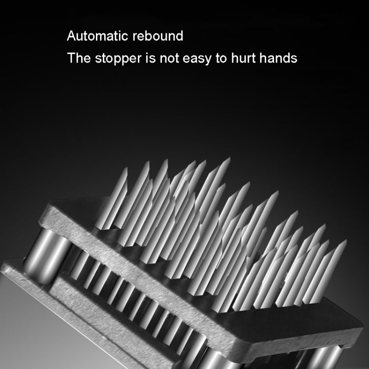 Kacheeg Stainless Steel Steak Tenderizer Double-sided Meat Looper, Style:, Double-sided Meat Looper