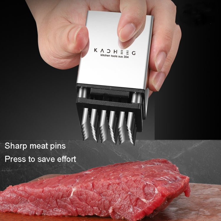 Kacheeg Stainless Steel Steak Tenderizer Double-sided Meat Looper, Style:, Double-sided Meat Looper