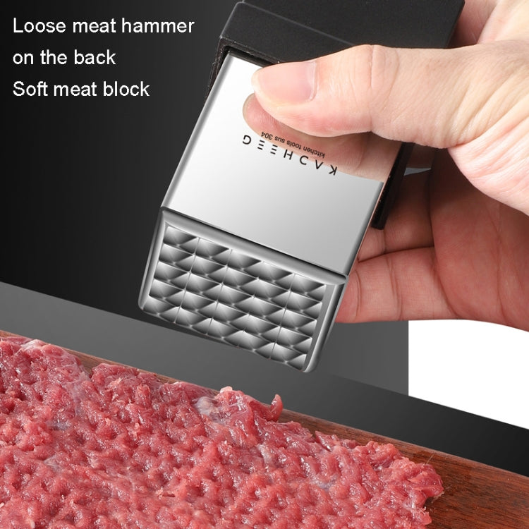 Kacheeg Stainless Steel Steak Tenderizer Double-sided Meat Looper, Style:, Double-sided Meat Looper