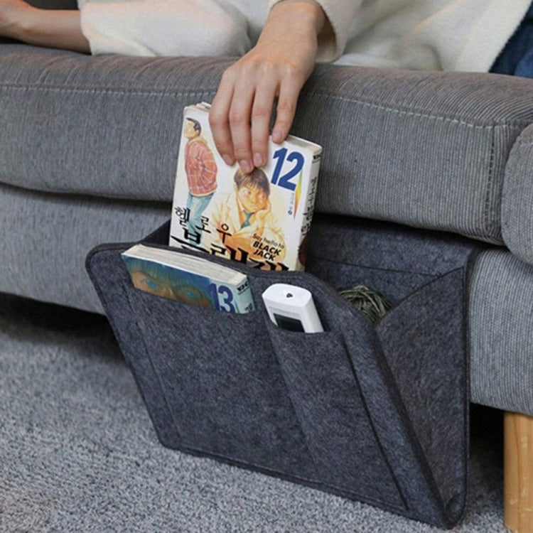 B05006 Felt Storage Bag Bedside Hanging Bag Sofa Bed Side Debris Storage Bag