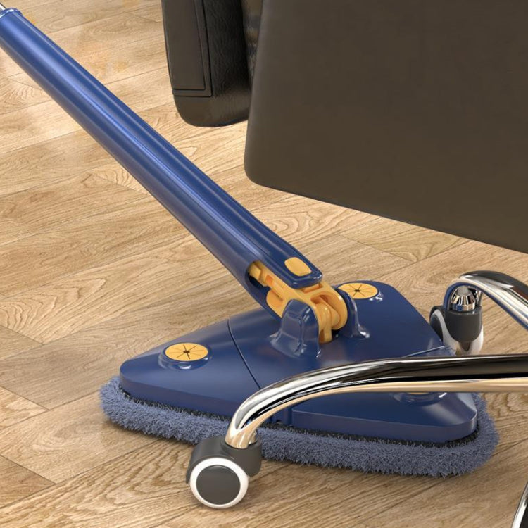 Triangular Mop Household Ceiling Cleaner Wipe Wall Tiles Imitation Hand Twist Mop, Including 1 Cloth With Scraper, Including 2 Cloth With Scraper, with 2 Cloth, Including 4 Cloth With Scraper with 2 Cloth Blue
