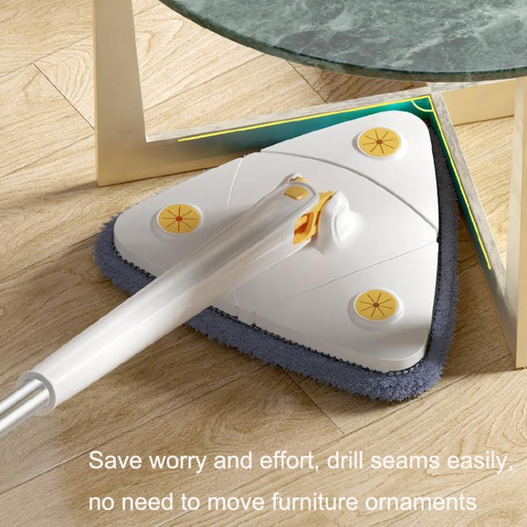 Triangular Mop Household Ceiling Cleaner Wipe Wall Tiles Imitation Hand Twist Mop, Including 1 Cloth With Scraper, Including 2 Cloth With Scraper, with 2 Cloth, Including 4 Cloth With Scraper