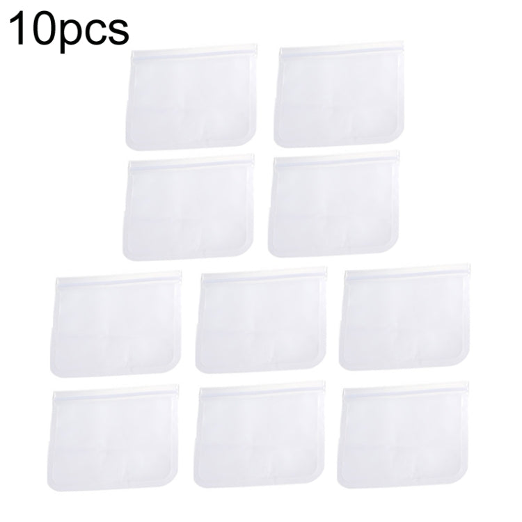 10pcs EVA Refrigerator Reusable Food Airtight Peservation Bag, Size:, Small, Medium, Large, Extra Large Medium