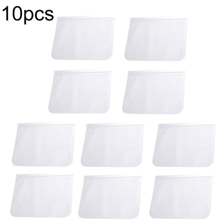 10pcs EVA Refrigerator Reusable Food Airtight Peservation Bag, Size:, Small, Medium, Large, Extra Large Large