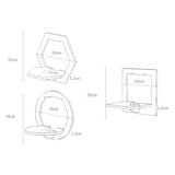 Wall Hanging Shelf Flower Pot Multifunctional Storage Box Room Decoration, Square, Hexagonal, Round