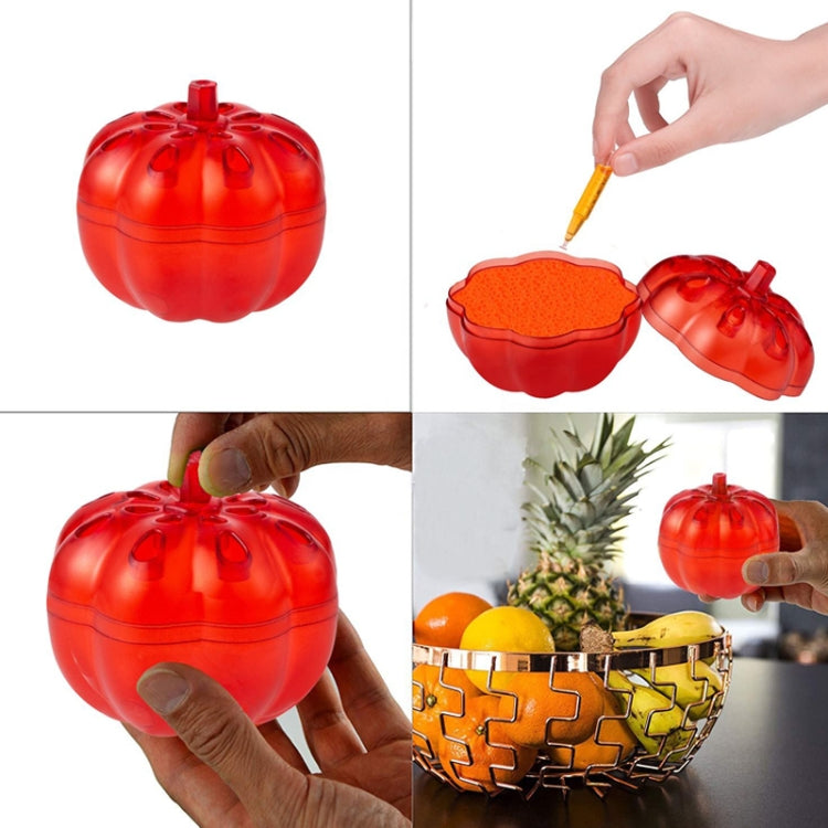 SK116 2pcs Small Pumpkin Fruit Fly Traps Fruit Flying Worm Catcher, (Red)
