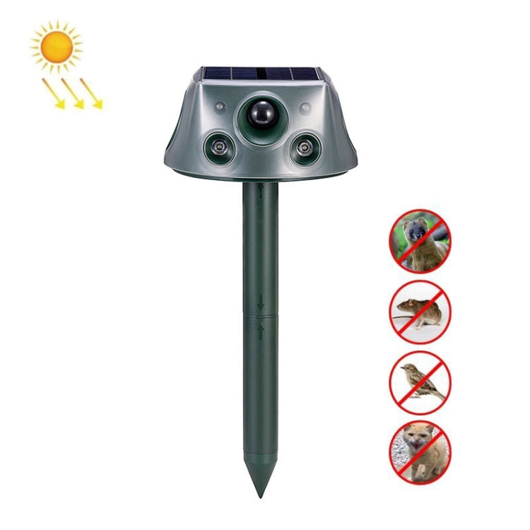 SK031 Four-Sided Solar Animal Repeller Bird Repeller Ultrasonic Rat Repeller, Rat Repeller