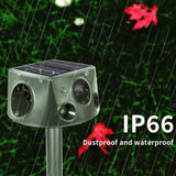SK031 Four-Sided Solar Animal Repeller Bird Repeller Ultrasonic Rat Repeller, Rat Repeller