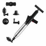 Toilet Pipe Dredger Toilet Sewer Floor Drain Clogged Household High Pressure Pneumatic Tool, HX28 (Green), HX28 (White), HX28 (Gray), HX28 (Black)