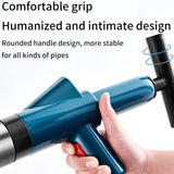 Toilet Pipe Dredger Toilet Sewer Floor Drain Clogged Household High Pressure Pneumatic Tool, HX28 (Green), HX28 (White), HX28 (Gray), HX28 (Black)