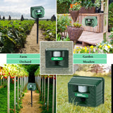 SK131 Garden Outdoor Ultrasonic Rat Repeller Snake Repelle Farm Animal Driving Device