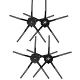For Roborock S7 / T7S / T7S Plus G10, 4pcs Black Side Brush, 4pcs White Side Brush, 1pc Main Brush Cover