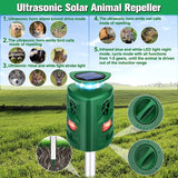 SK698 Solar Powered Animal Repeller 360 Degree Strobe Light Bird Repeller Ultrasonic Rat Repeller, Ultrasonic Rat Repeller