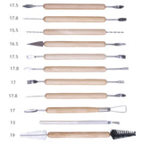 11pcs/set Soft Clay DIY Wooden Knife Tools, 11pcs/set