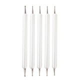 5pcs/set Pottery Tool Indentation Pen Manicure Point Drill Pen
