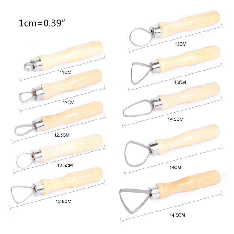10pcs/set Art Pottery Clay Bulk Scraper Tools, 10pcs/set