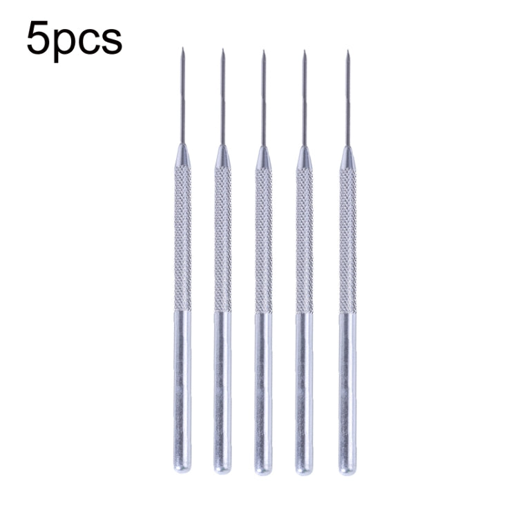 5pcs Ceramic Aluminum Rod Puncher DIY Clay Art Supplies, Seven Needles, Texture Brush