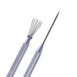 5pcs Ceramic Aluminum Rod Puncher DIY Clay Art Supplies, Seven Needles, Texture Brush