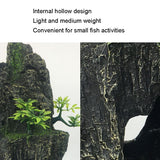 Stone Fish Tank Landscape Simulation Resin Aquarium Decorative Ornament, Style:, Cave Mountain C, Cave Mountain D, Small Rockery, Three-legged Rockery, Big Rockery, Shunfeng Mountain, Yu Mountain