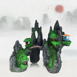 Stone Fish Tank Landscape Simulation Resin Aquarium Decorative Ornament, Style:, Cave Mountain C, Cave Mountain D, Small Rockery, Three-legged Rockery, Big Rockery, Shunfeng Mountain, Yu Mountain
