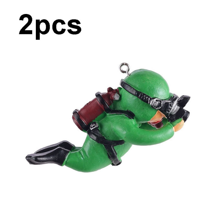 2pcs Fish Tank Diver Aquarium Ornaments Aquascape Decorations, Regular Black, Regular Pink, Regular Green, With Camera Blue, With Camera Black, With Camera Pink, With Camera Green, With Camera Orange, Regular Blue, Regular Orange With Camera Green With Camera Green