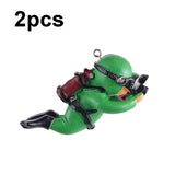 2pcs Fish Tank Diver Aquarium Ornaments Aquascape Decorations, With Camera Blue, With Camera Black, With Camera Pink, With Camera Green, With Camera Orange, Regular Blue, Regular Orange, Regular Black, Regular Pink, Regular Green